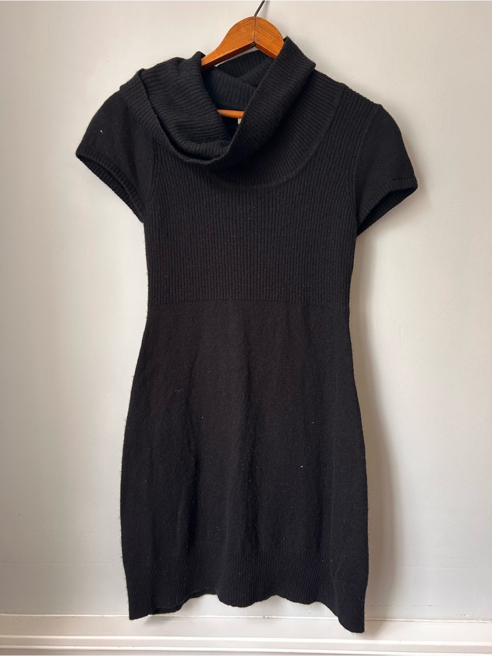 Vintage Ruby Moon Large Sweater Dress Womens Wool Angora Black Whimsigoth Y2K